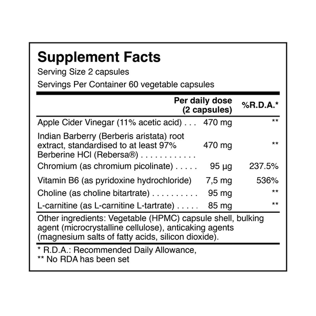 Apple Cider Vinegar & Berberine