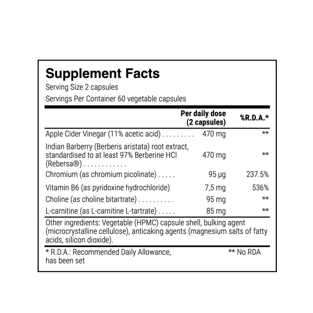 Apple Cider Vinegar & Berberine