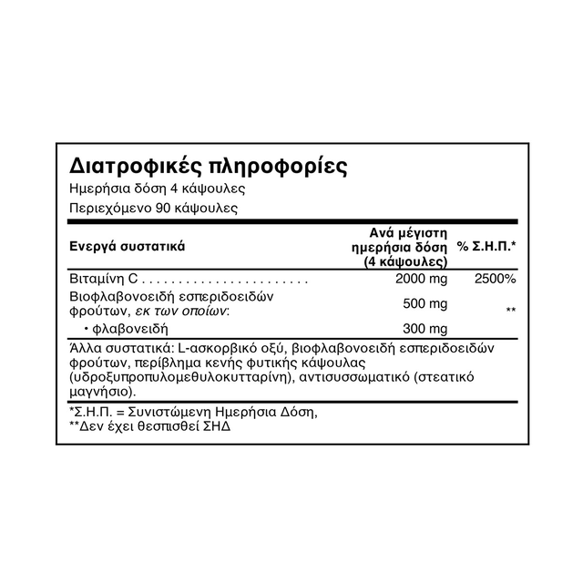 Vitamin C & Bioflavonoids